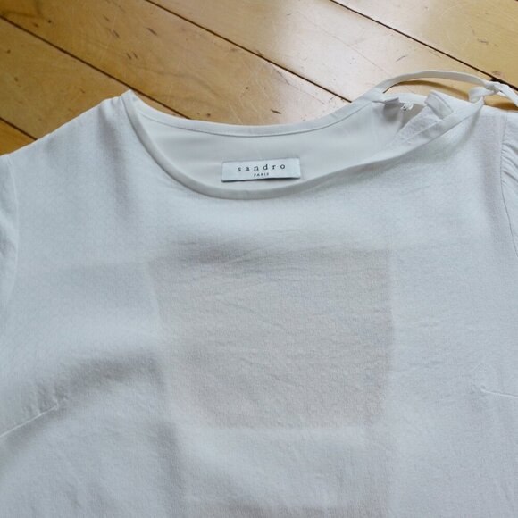 Sandro open back blouse Size 1 US XS/S - Picture 2 of 10